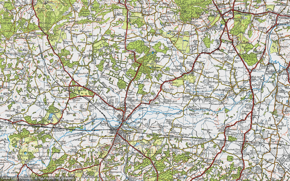 Old Map of Higham Wood, 1920 in 1920