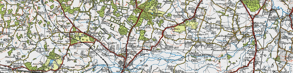 Old map of Higham Wood in 1920