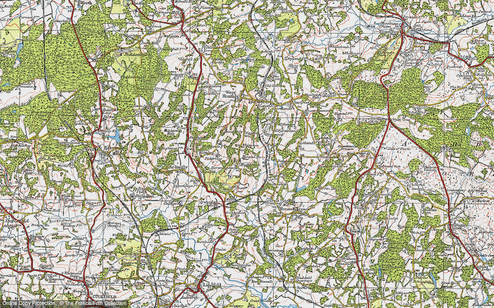 Historic Ordnance Survey Map of Highbrook, 1920