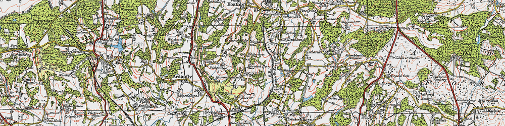 Old map of Whitestone in 1920