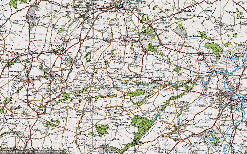 Old Map of Highbury, 1919 in 1919