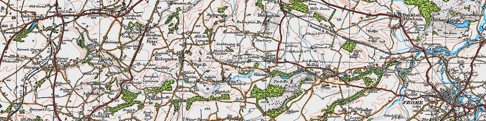 Old map of Highbury in 1919