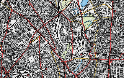 Old map of Highbury in 1920