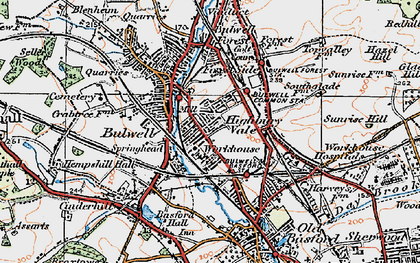 Old map of Highbury Vale in 1921