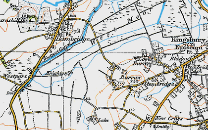 Old map of Higher Burrow in 1919