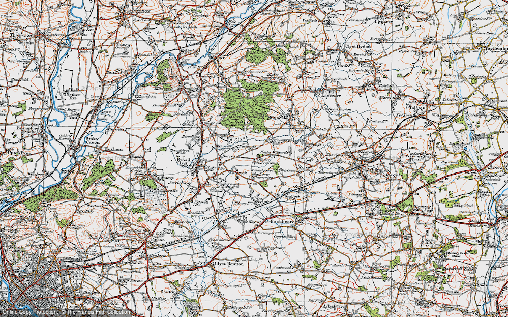 Old Map of Higher Burrowtown, 1919 in 1919