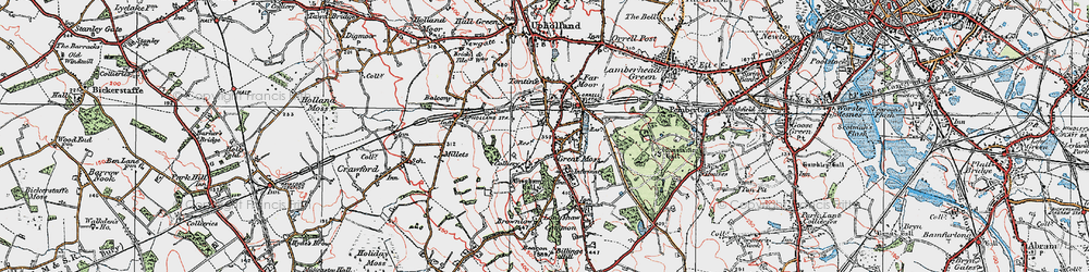 Old map of Higher End in 1924