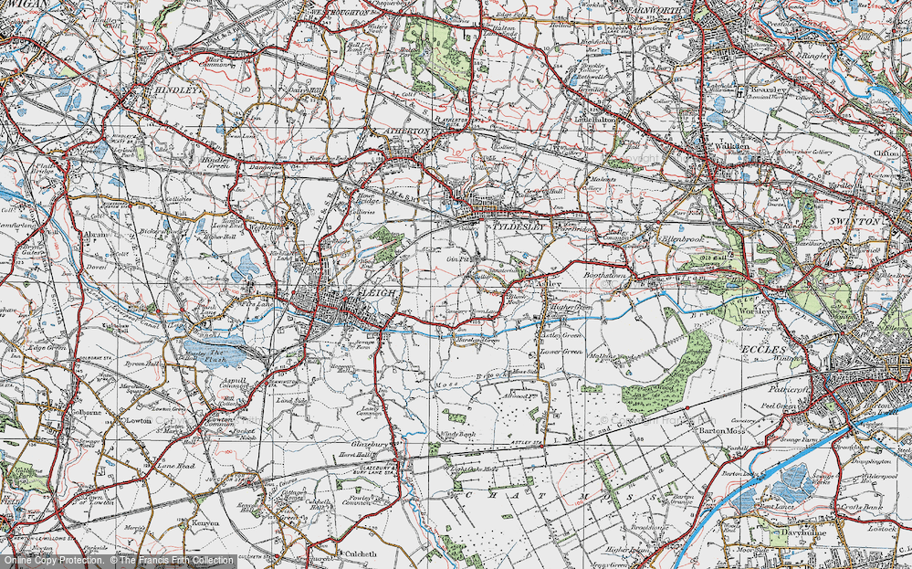 Old Map of Higher Folds, 1924 in 1924