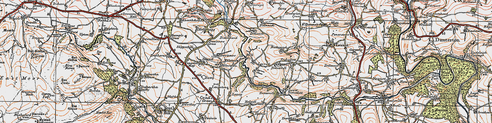 Old map of Higher Larrick in 1919