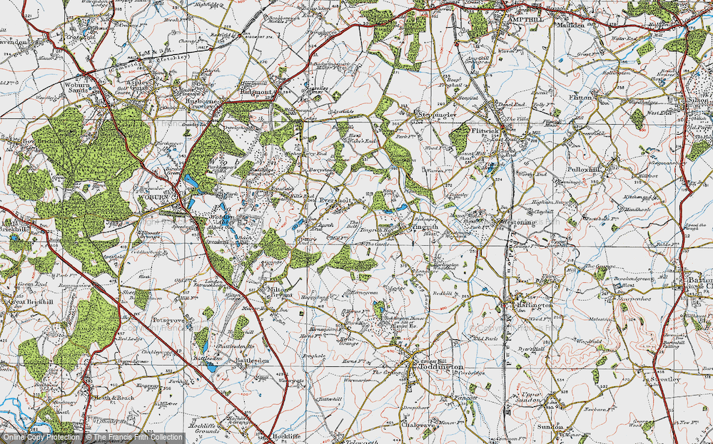 Old Map of Higher Rads End, 1919 in 1919