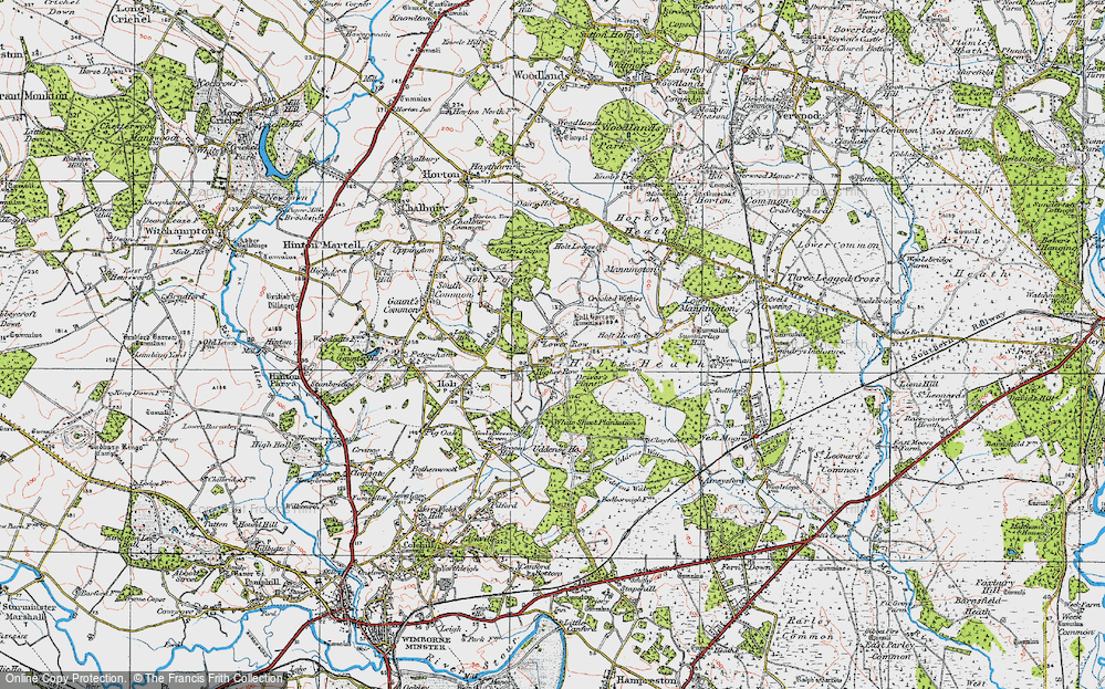 Old Map of Higher Row, 1919 in 1919