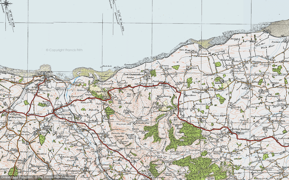 Old Map of Higher Street, 1919 in 1919