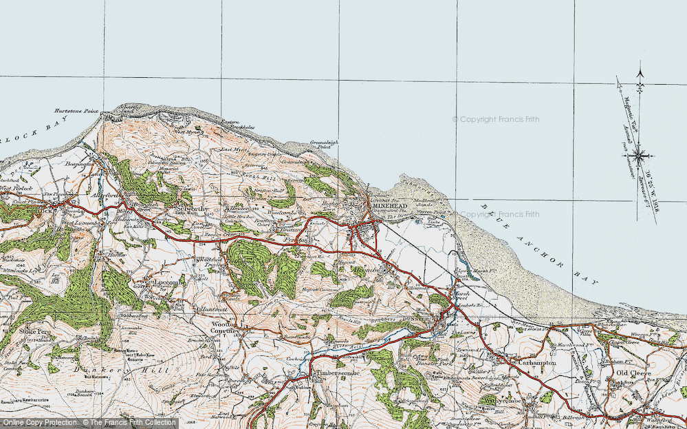 Old Map of Higher Town, 1919 in 1919