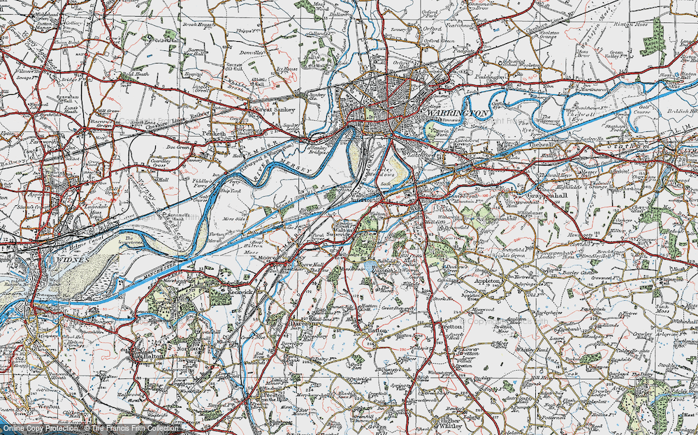 Old Map of Higher Walton, 1923 in 1923