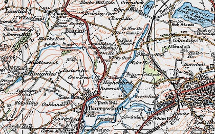 Old map of Blakey Hall in 1924