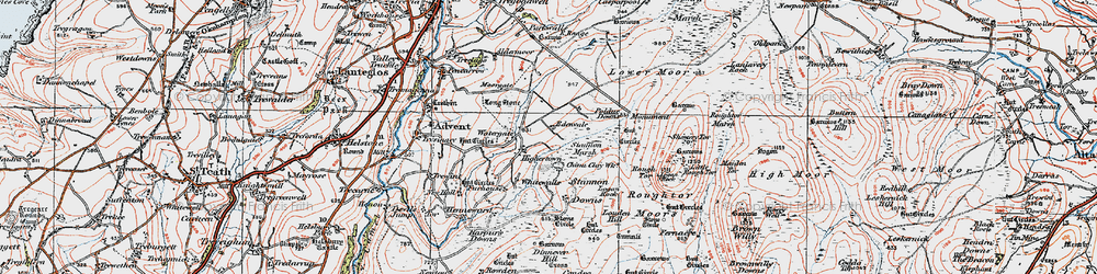 Old map of Highertown in 1919