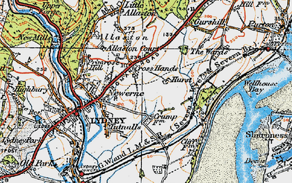 Old map of Highfield in 1919