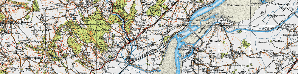 Old map of Highfield in 1919