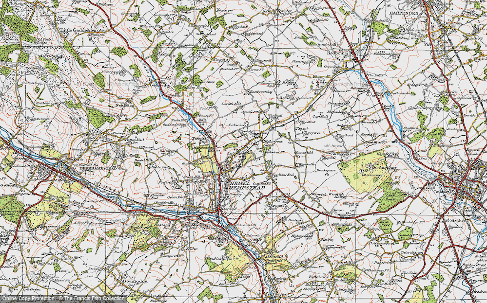 Old Map of Highfield, 1920 in 1920