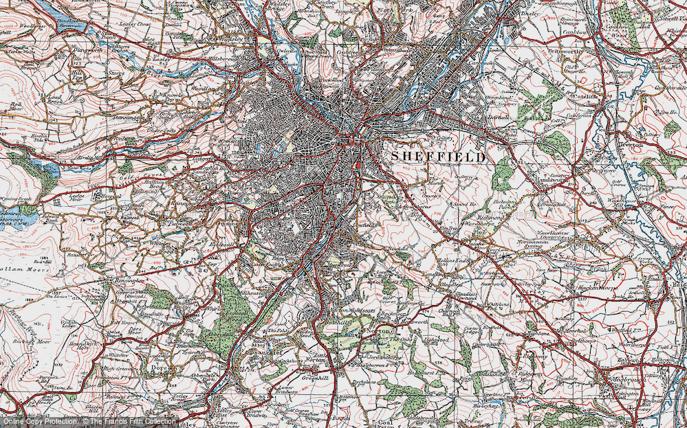 Old Map of Highfield, 1923 in 1923
