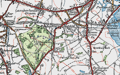 Old map of Highfield in 1924