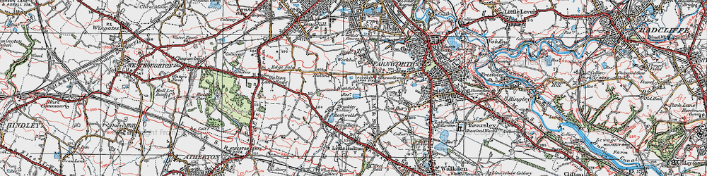 Old map of Highfield in 1924