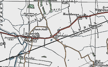 Old map of Bulwith Rail Trail in 1924