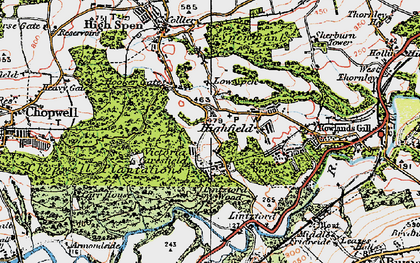 Old map of Highfield in 1925