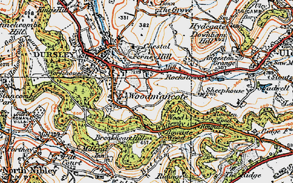 Old map of Highfields in 1919