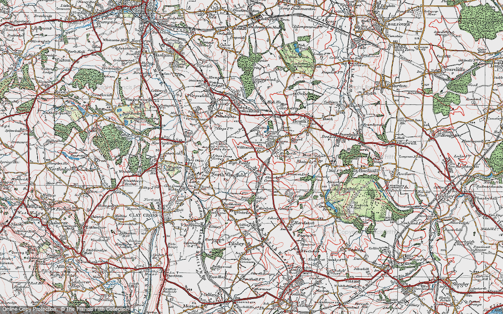 Old Map of Highfields, 1923 in 1923