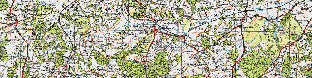 Old map of Highgate in 1920