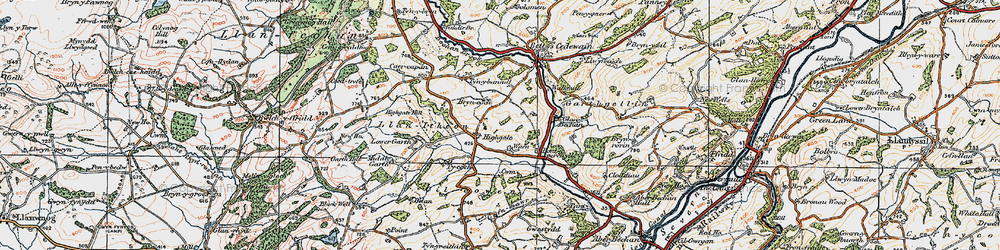 Old map of Highgate in 1921
