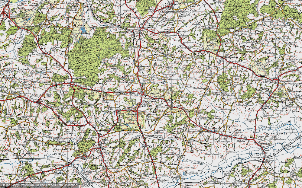 Old Map of Highgate, 1921 in 1921