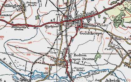 Old map of Highgate in 1924