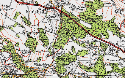 Old map of Highmoor in 1919