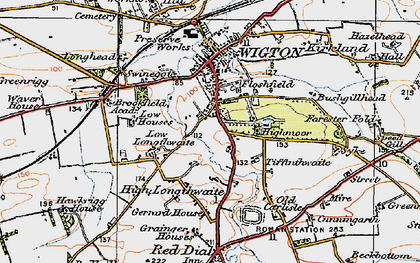 Old map of Highmoor in 1925