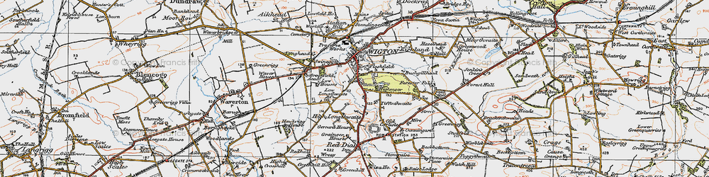 Old map of Highmoor in 1925