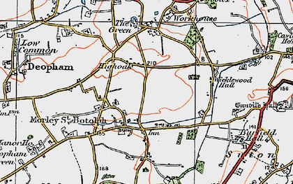 Old map of Highoak in 1921