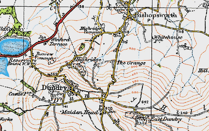 Old map of Highridge in 1919