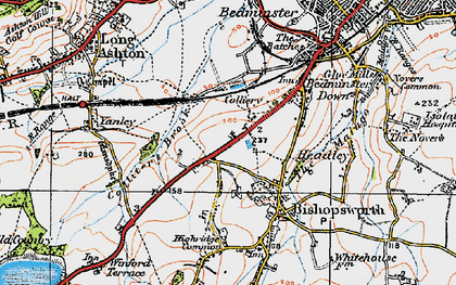 Old map of Highridge in 1919