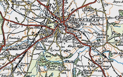 Old map of Hightown in 1921