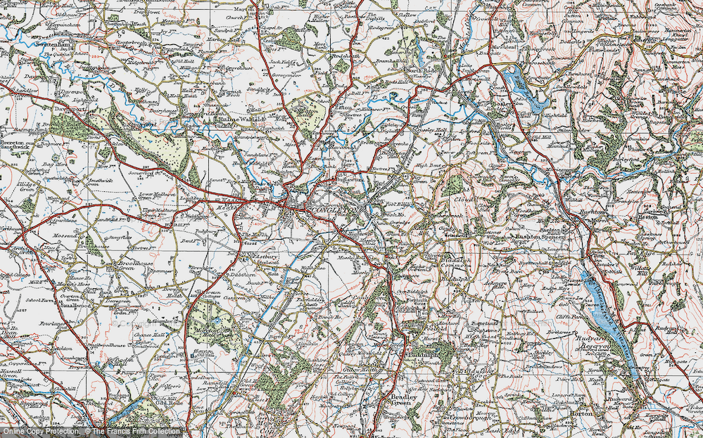 Old Map of Hightown, 1923 in 1923