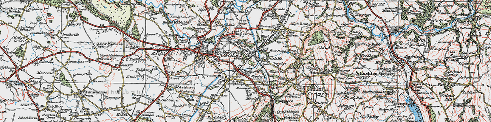 Old map of Hightown in 1923