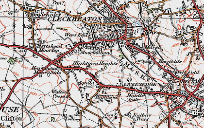 Old map of Hightown in 1925