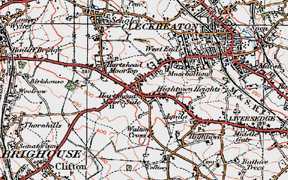 Old map of Hightown Heights in 1925