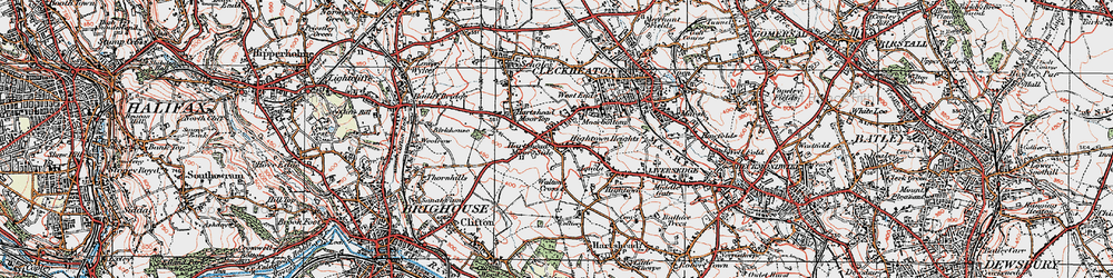 Old map of Hightown Heights in 1925