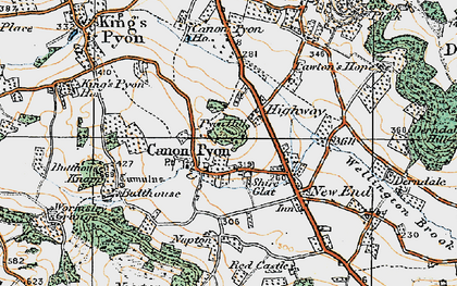 Old map of Butthouse in 1920