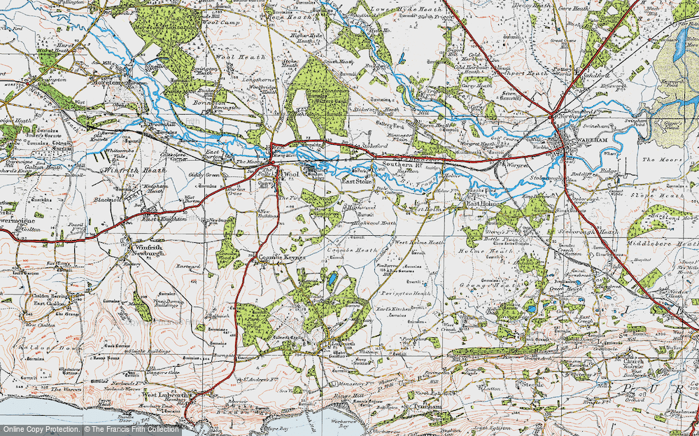 Old Map of Highwood, 1919 in 1919