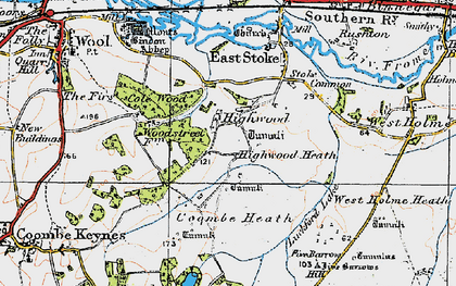 Old map of Highwood in 1919