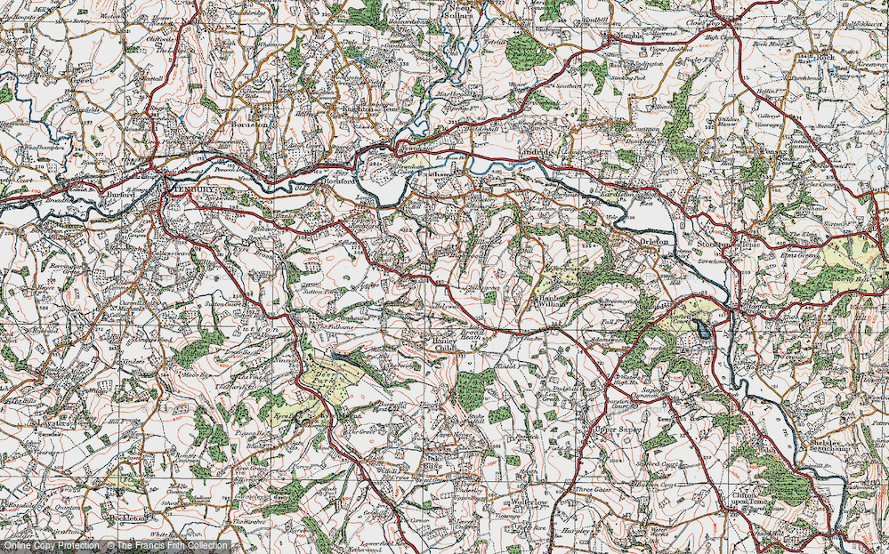 Old Map of Highwood, 1920 in 1920